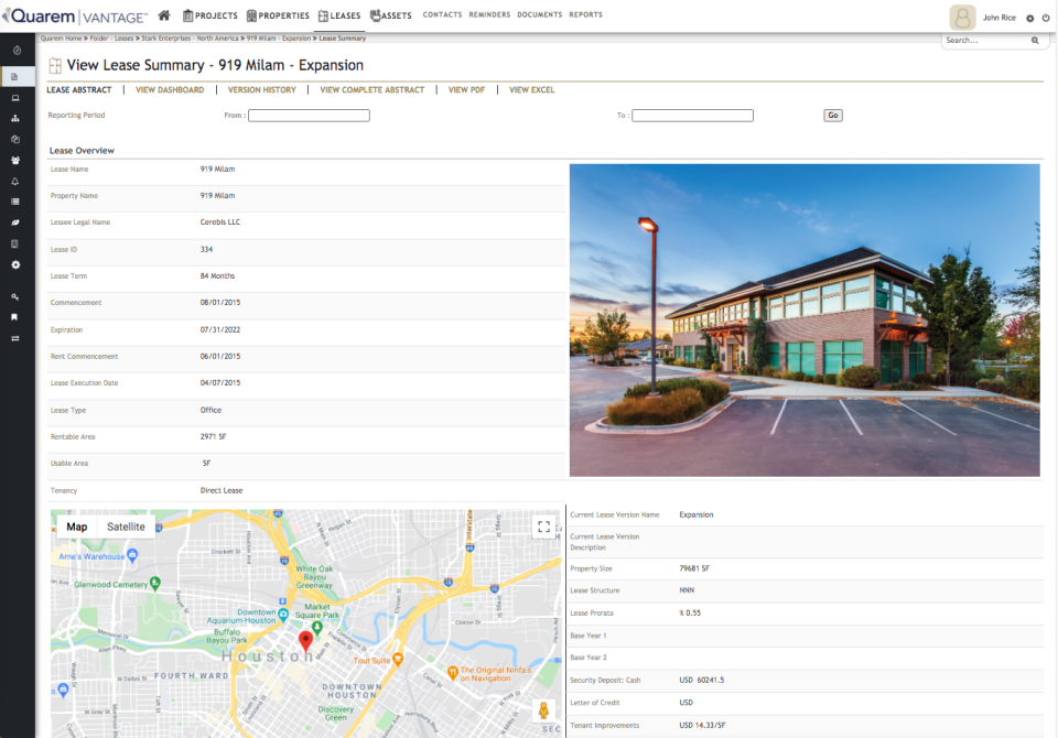 screenshot of Quarem Vantage